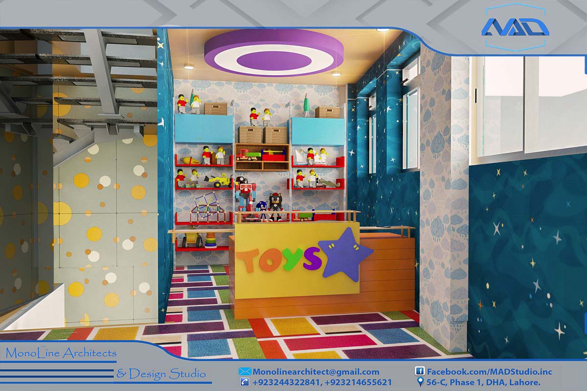 Kids playland design by monoline architects